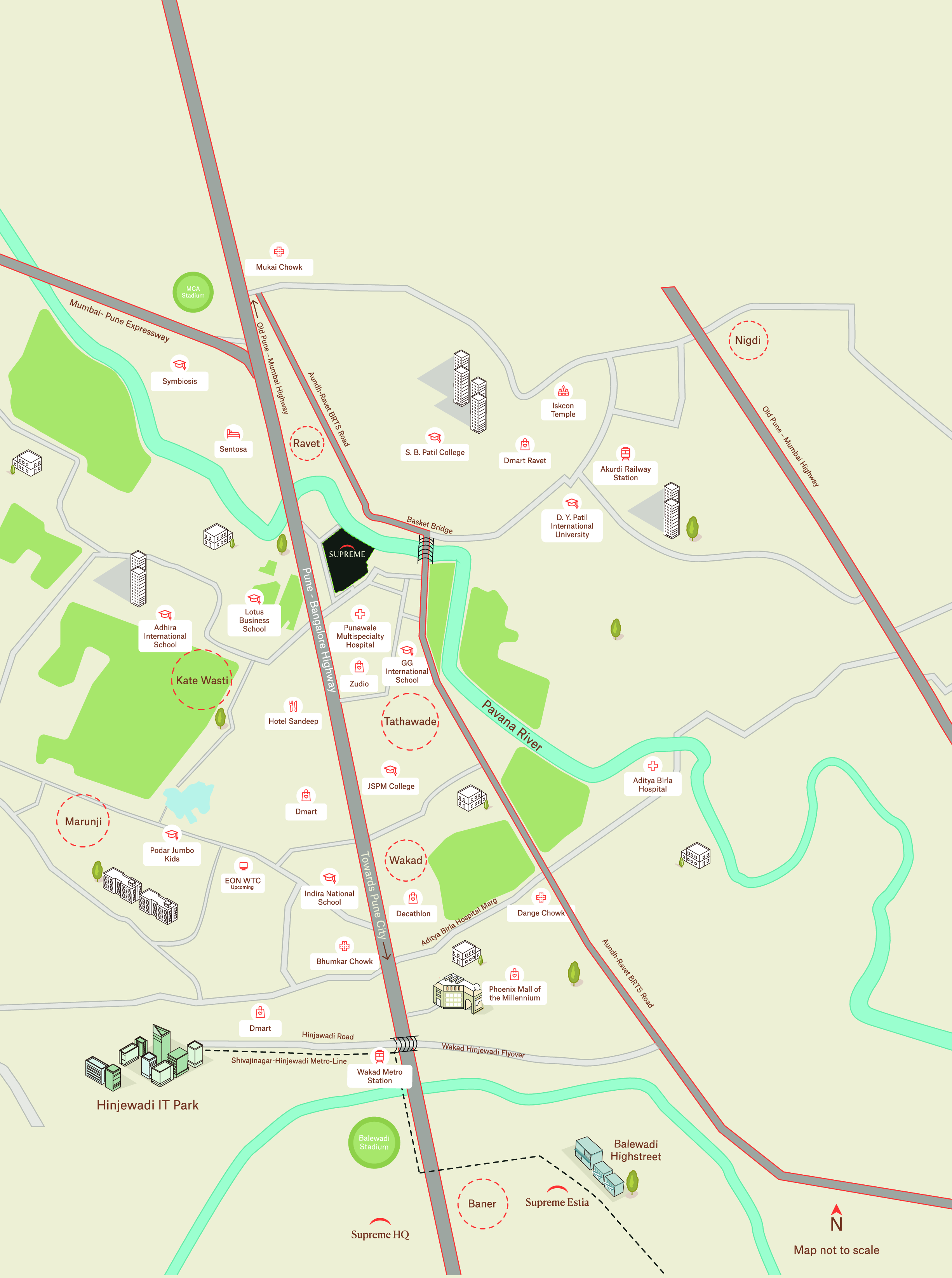 Supreme Rivana Location Map